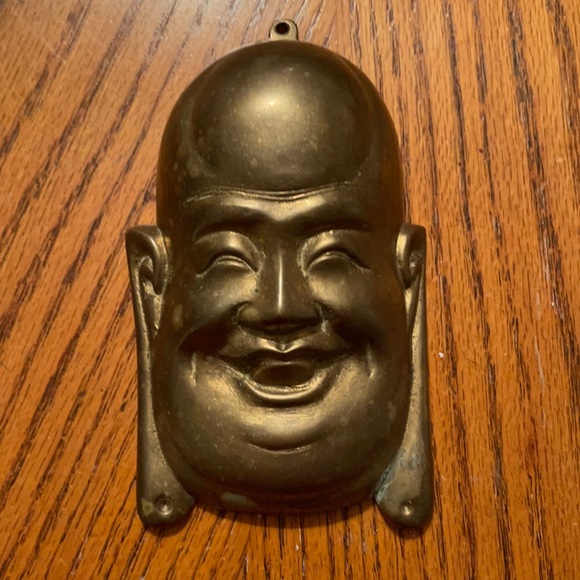 Other | Vintage Heavy Brass Buddha Asian Wall Art | Poshmark